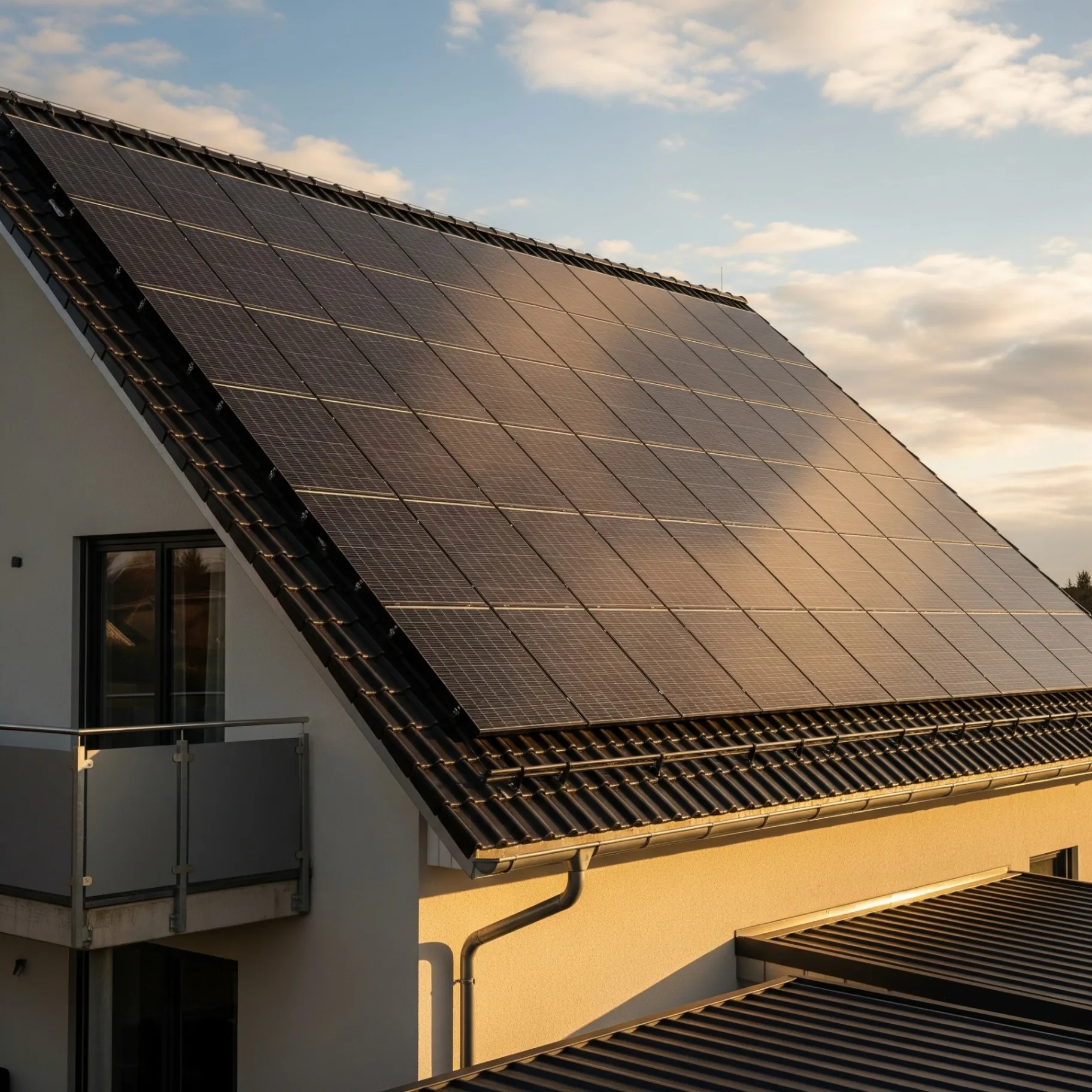 Vollflächige PV-Anlage auf Steildach – maximale Energieausbeute